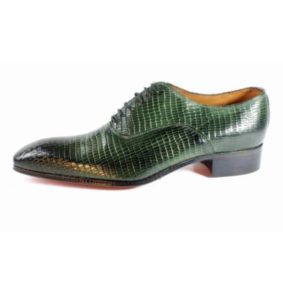 Rafael in Olive Men Fred Green Oxford Mens Leather Shoes